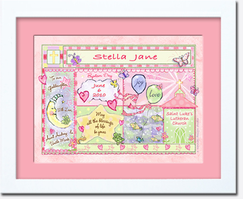 Christening Girl Special Occasion Memories Kept Safe Keepsake Unique Gift Lasts a Lifetime