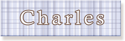 Walldoodles Wrapped Cavas - Boy Plaid